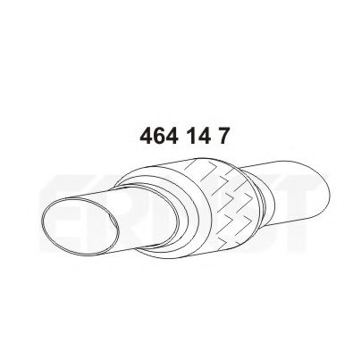 ERNST 464147 Flex Hose, exhaust system